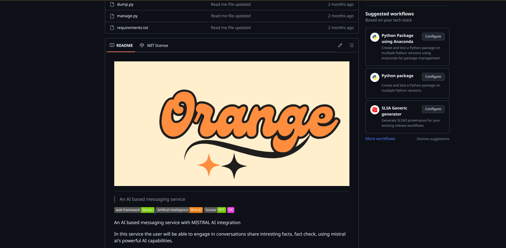 Orange Project Preview